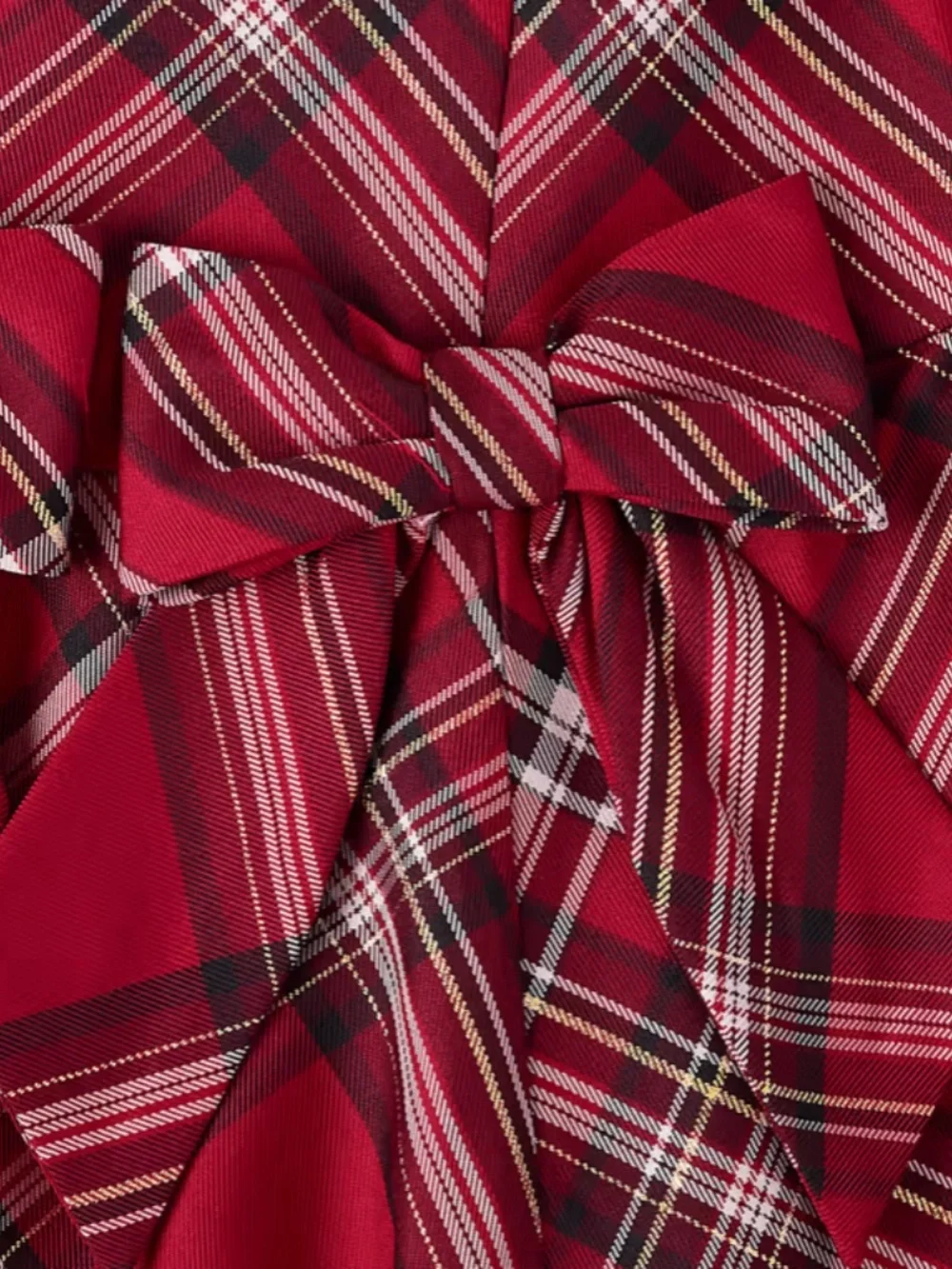 🌴 The Children's Place Girls Sleeveless Satin Plaid Bow Bubble Dress, Size 8